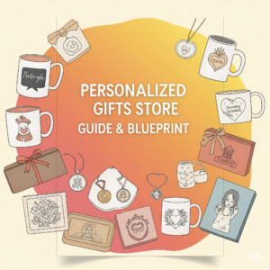 guide, ebook, blueprint, online business, side hustle, work from home, Personalized Gifts Online Store